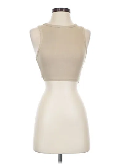 Pre-owned Zara Tank Top Ivory Halter Neckline Tops