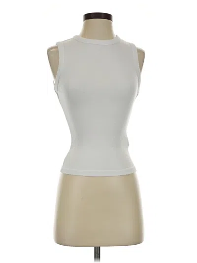 Pre-owned Zara Tank Top Ivory High Neck Tops