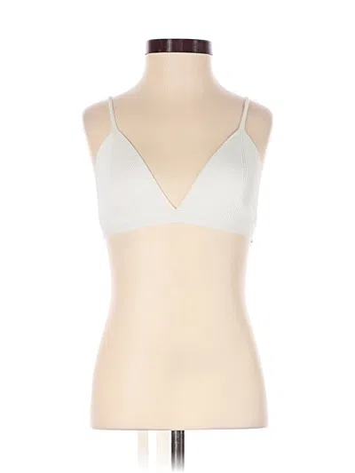 Pre-owned Zara Tank Top Ivory Plunge Neckline Tops