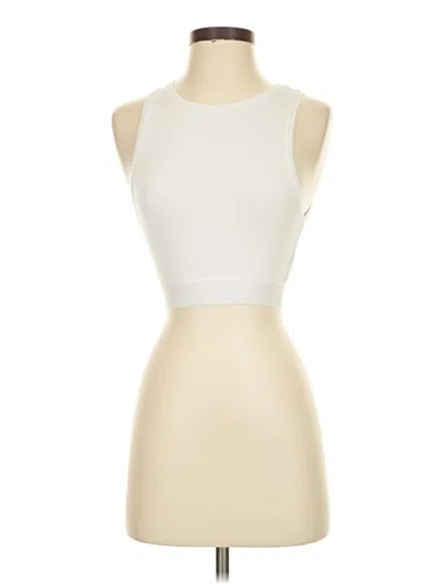 Pre-owned Zara Tank Top Ivory Strapless Neckline Tops