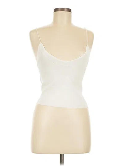 Pre-owned Zara Tank Top Ivory Strapless Neckline Tops