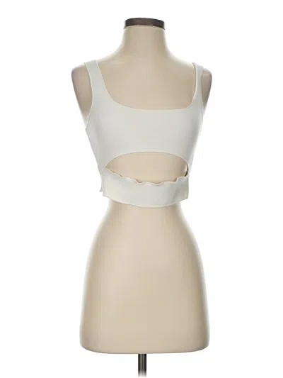Pre-owned Zara Tank Top Ivory Strapless Neckline Tops