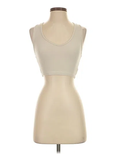 Pre-owned Zara Tank Top Ivory Strapless Neckline Tops