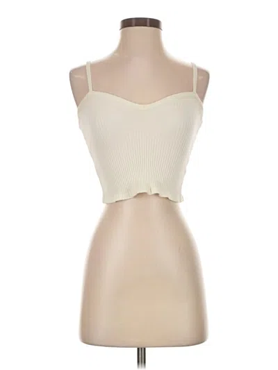 Pre-owned Zara Tank Top Ivory Strapless Neckline Tops