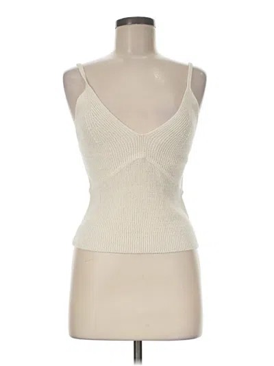 Pre-owned Zara Tank Top Ivory Strapless Neckline Tops
