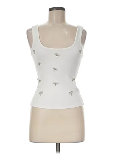 Pre-owned Zara Tank Top Ivory Strapless Neckline Tops