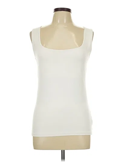 Pre-owned Zara Tank Top Ivory Strapless Neckline Tops