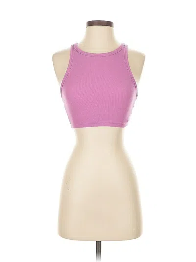 Pre-owned Zara Tank Top Pink Halter Neckline Tops