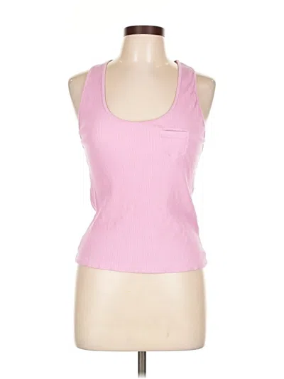 Pre-owned Zara Tank Top Pink Halter Neckline Tops