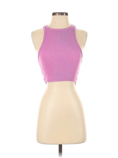 Pre-owned Zara Tank Top Pink Halter Neckline Tops