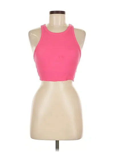 Pre-owned Zara Tank Top Pink Halter Neckline Tops