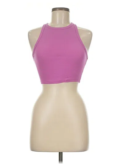 Pre-owned Zara Tank Top Pink Halter Neckline Tops
