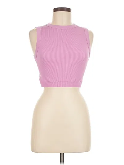 Pre-owned Zara Tank Top Pink Halter Neckline Tops
