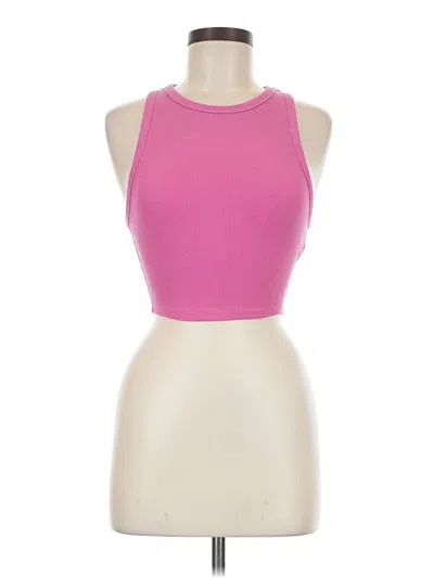 Pre-owned Zara Tank Top Pink Halter Neckline Tops