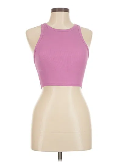 Pre-owned Zara Tank Top Pink Halter Neckline Tops