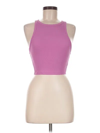 Pre-owned Zara Tank Top Pink Halter Neckline Tops