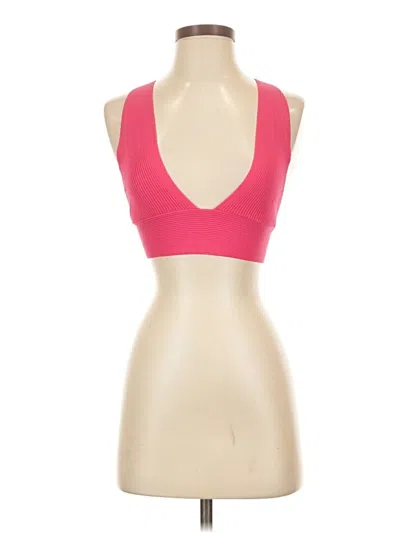 Pre-owned Zara Tank Top Pink Halter Neckline Tops