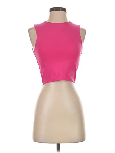 Pre-owned Zara Tank Top Pink Halter Neckline Tops