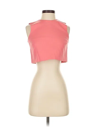 Pre-owned Zara Tank Top Pink Strapless Neckline Tops