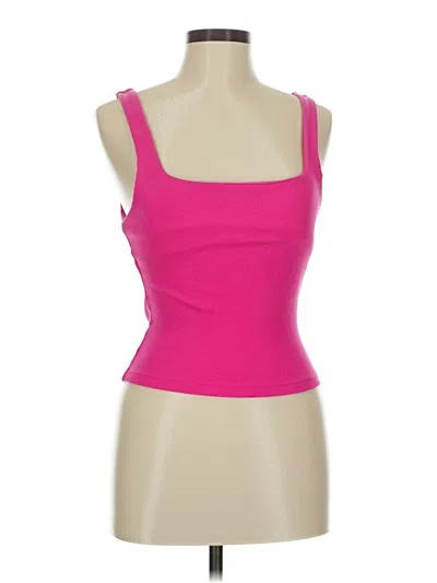 Pre-owned Zara Tank Top Pink Strapless Neckline Tops