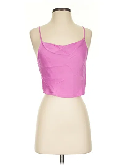 Pre-owned Zara Tank Top Pink Strapless Neckline Tops