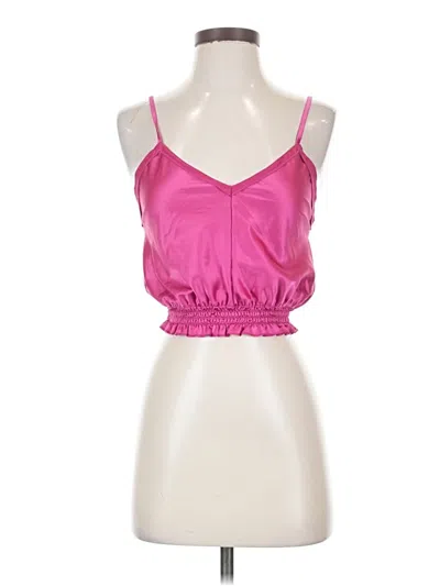 Pre-owned Zara Tank Top Pink Strapless Neckline Tops