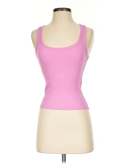 Pre-owned Zara Tank Top Pink Strapless Neckline Tops