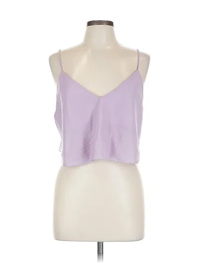 Pre-owned Zara Tank Top Purple Halter Neckline Tops