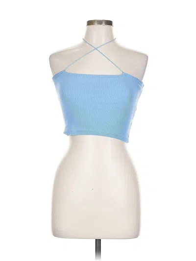 Pre-owned Zara Tank Top Purple Halter Neckline Tops