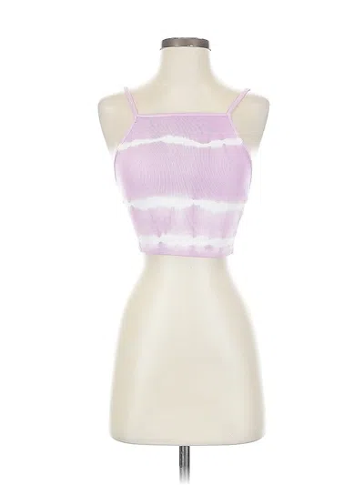 Pre-owned Zara Tank Top Purple Halter Neckline Tops