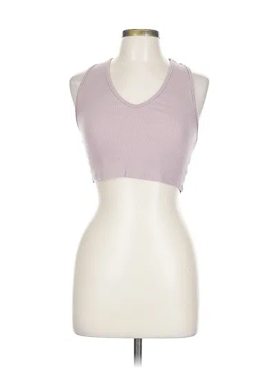 Pre-owned Zara Tank Top Purple Strapless Neckline Tops