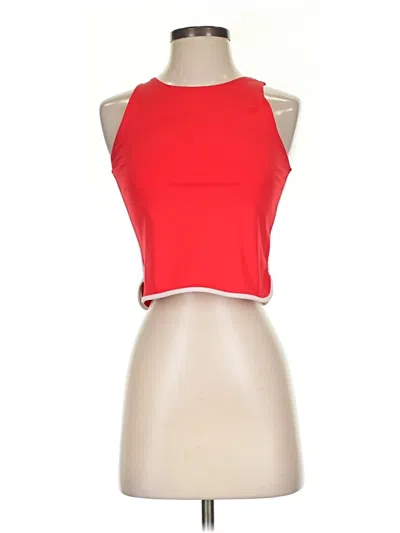 Pre-owned Zara Tank Top Red Halter Neckline Tops