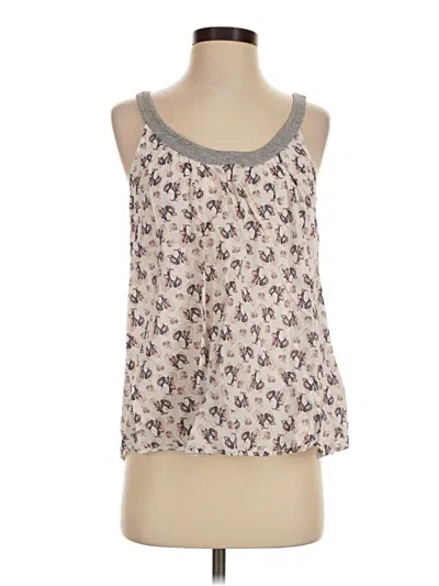 Pre-owned Zara Tank Top Silver Halter Neckline Tops