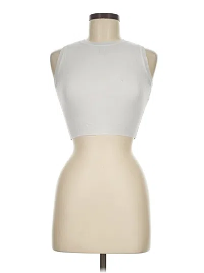 Pre-owned Zara Tank Top Silver Halter Neckline Tops