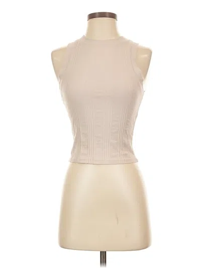 Pre-owned Zara Tank Top Tan Halter Neckline Tops