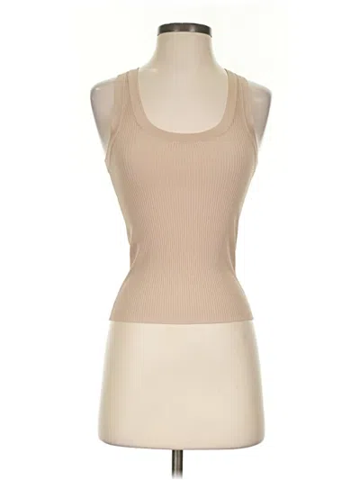 Pre-owned Zara Tank Top Tan Halter Neckline Tops