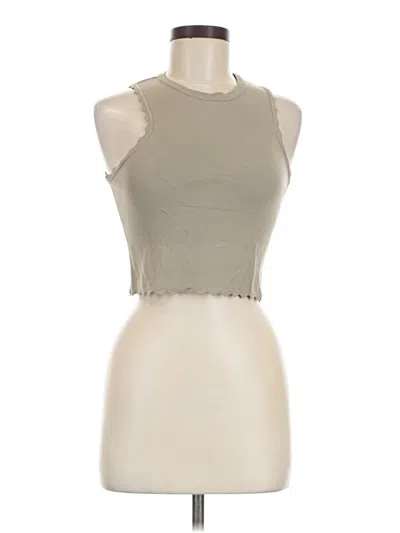 Pre-owned Zara Tank Top Tan Halter Neckline Tops
