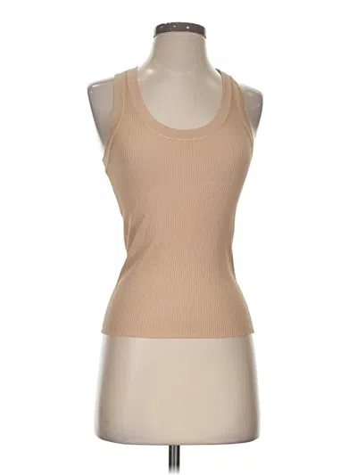 Pre-owned Zara Tank Top Tan Halter Neckline Tops