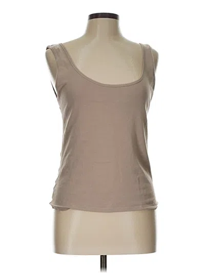 Pre-owned Zara Tank Top Tan Strapless Neckline Tops