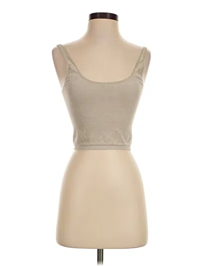 Pre-owned Zara Tank Top Tan Strapless Neckline Tops