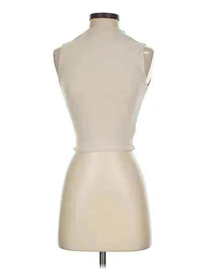 Pre-owned Zara Tank Top Tan Strapless Neckline Tops