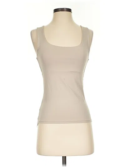 Pre-owned Zara Tank Top Tan Strapless Neckline Tops