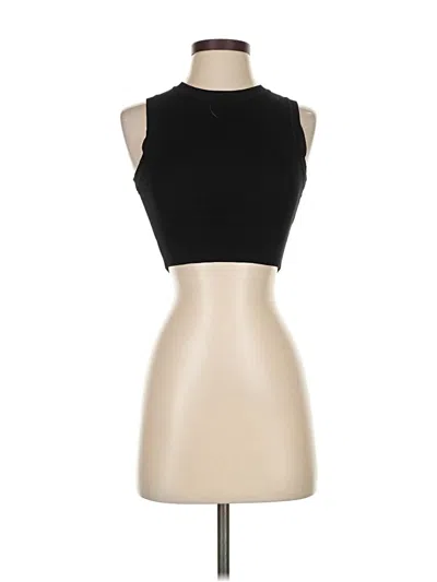 Pre-owned Zara Tank Top Tan Strapless Neckline Tops In Brown