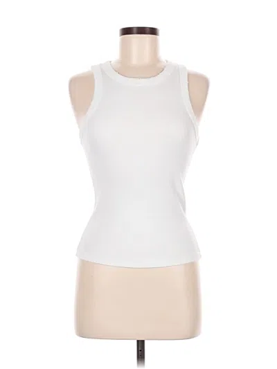 Pre-owned Zara Tank Top White Halter Neckline Tops
