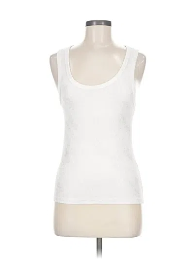Pre-owned Zara Tank Top White Strapless Neckline Tops