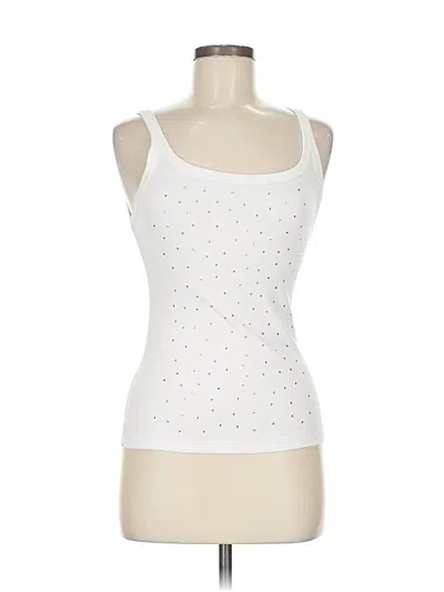 Pre-owned Zara Tank Top White Strapless Neckline Tops
