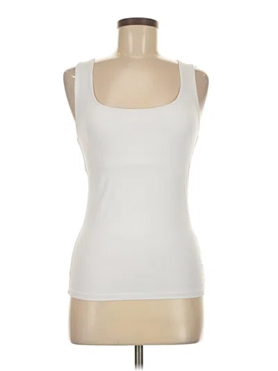 Pre-owned Zara Tank Top White Strapless Neckline Tops