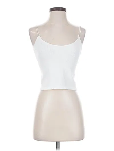 Zara Tank Top White Strapless Neckline Tops