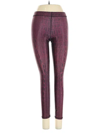 Pre-owned Zara Terez Leggings In Burgundy