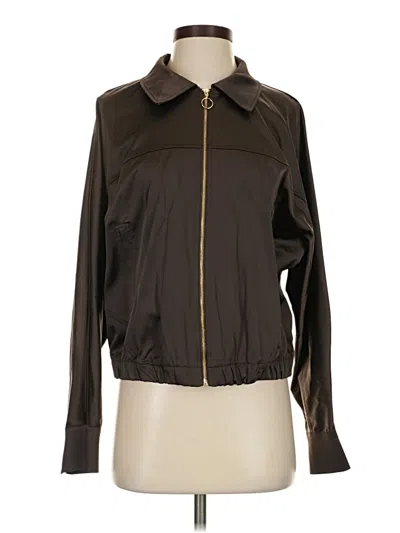 Pre-owned Zara Track Jacket In Brown